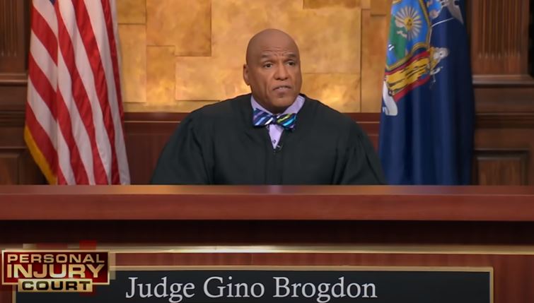 Judge Gino Brogdon resolving a personal injury case in Personal Injury Court. 